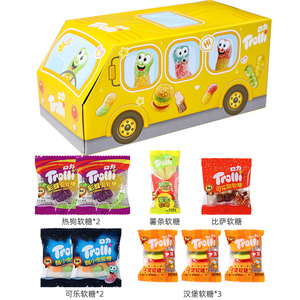 六一儿童节幼儿园分享糖果口力橡皮糖软糖零食大礼包小汽车礼盒装