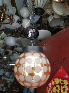 老上海 小吊灯 吸顶灯 玻璃灯罩 彩色灯罩吊灯 走廊客厅 直径13