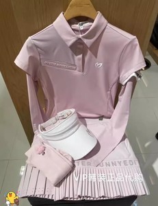 golf韩国原单24春夏高尔夫服装女装速干运动防走光短裙网球羽毛球