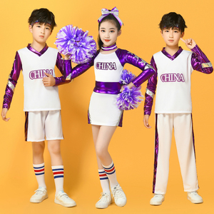 小学生啦啦队演出服儿童男女比赛服学校运动会开幕式健美操团体服