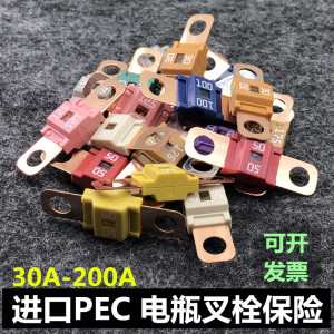 日本进口汽车电瓶螺栓保险发电机叉栓保险丝60A80A100A125A150安