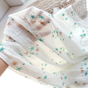 婴儿包巾竹棉纱布超薄软新生儿宝宝盖毯被子包单夏季透气外出披巾