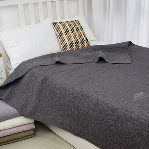 新日式纯色绗缝被单双人空调被床盖单件12米15米加棉砂洗夏被床品