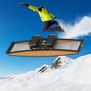 平板自由式冬季办公室滑雪机室内模拟滑雪器健身训练器拉伸瑜伽