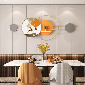 餐厅背景墙创意装饰画客厅沙发背景金属铁艺壁画墙面装饰品挂件