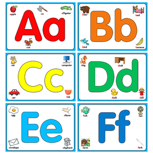 英语自然拼读26个字母卡片单词学习启蒙早教认知幼儿闪卡教师具