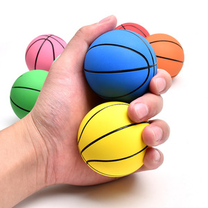 儿童弹力球6cm橡胶小球幼儿园手抓小篮球迷你小皮球9拍拍球类玩具
