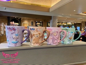 上海迪士尼国内代购达菲熊雪莉玫星黛露马克杯咖啡牛奶杯子新款