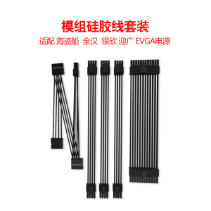 全汉MS450 MS600 海盗船SF 银欣SX EVGA 定制SFX电源硅胶全模组线