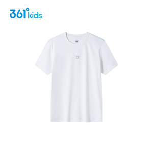 361度童装男/女款短袖针织衫2023年夏季新款中大童儿童短袖
