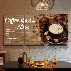 咖啡馆装饰画咖啡厅创意特色挂画甜品店奶茶店休闲吧壁画咖啡文化