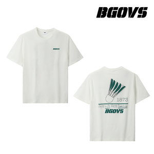 2024韩国新品BGOVS羽毛球服男女情侣速干吸汗时尚运动短袖T恤正品