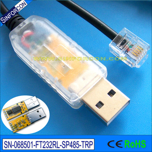 FT232R USB转水晶头RJ11 RJ12 RJ45串口RS485转USB串口通讯线FTDI