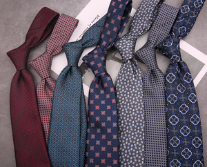 领带正装商务8cm上班工作小花型韩版职业新郎男士结婚领带