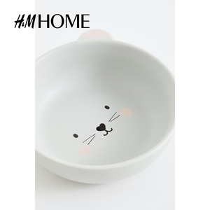 HM HOME家居用品餐饮具可爱动物图案家用瓷碗简约中式汤碗0982160