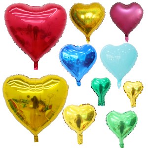 5寸18寸爱心形气球装饰婚礼庆典生日布置大号32寸心形铝膜气球
