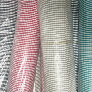日本进口涤棉色织格子朝阳格手工DIY 包包服装衬衫里布面料布料