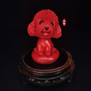 扬州咏梅漆器厂特色红雕漆创意卡通摆件桌面车载儿童生肖玩具手办