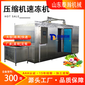 300型压缩机速冻机 水饺包子汤圆快速上冻设备 不锈钢速冻机配件