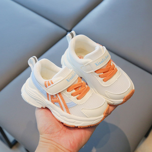 秋季宝宝鞋子女小童3-5岁2运动鞋防滑软底机能鞋男中童休闲网单鞋