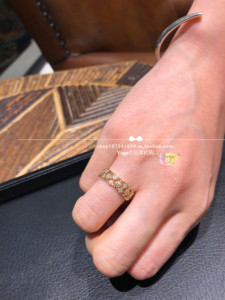 日本代购直邮 agete  阿卡朵 店铺限定 稀有款 14K 钻石 镂空戒指