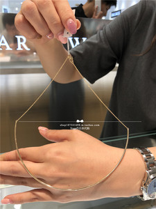 日本代购直邮  Star jewelry 10k 半 圆弧 弧度 项链