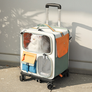 宠物猫包外出拉杆包便携背包宠物拉杆箱双肩包狗狗大容量行李箱猫