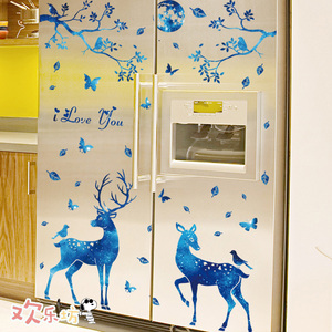 北欧风双开门冰箱贴纸装饰小图案自粘创意厨房空调饮水机翻新贴画