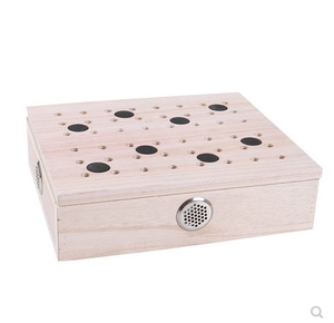 拍下减30 全身实木艾灸床 艾灸盒 艾条家用艾盒 木制坐灸凳 温灸
