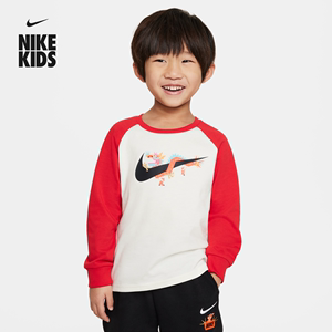 Nike耐克官方男童婴童龙年款长袖T恤纯棉宝宝针织HF7076