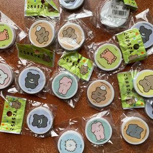 日本卡通橡皮Koromarusan & Friends萌系可爱动物 圆形学生橡皮擦