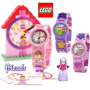 现货乐高 lego朋友系列女孩手表腕表+送艾莎 长发 安娜人仔玩具