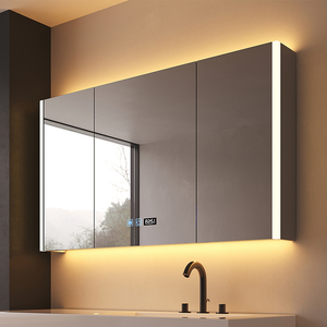 智能浴室镜柜卫生间镜子带灯壁挂墙式镜箱单独收纳加高置物一体柜