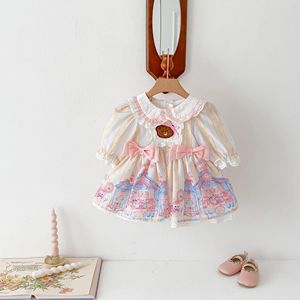 婴幼儿长袖连衣裙9个月儿童洛丽塔1-3-6-8岁春秋季女童公主连身裙