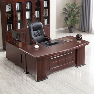 老板桌大班台总裁桌单人主管桌经理办公桌椅组合简约现代办公家具