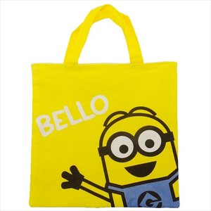 日本卡通超萌小黄人手提袋包收纳袋便携创意双层散步饭套盒便当包