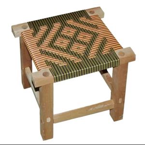 创意实木凳子藤编时尚小板凳实木家用餐桌茶几凳榫卯中式手工方凳