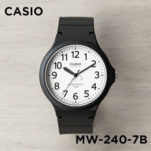 卡西欧手表Casio MW-240-7B 小黑表大表盘大数字 表志勋猪猪同款