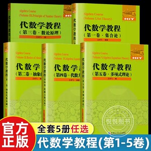 正版 代数学教程全5卷 集合论+抽象代数基础+数论原理+代数方程数论+多项式理论 王鸿飞 正版数学教材书籍哈尔滨工业大学出版社