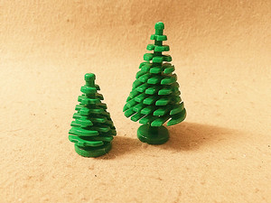 圆锥形圣诞树松树森林家居植物特殊件兼容乐高式积木第三方玩具