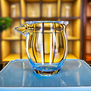 东海原矿水晶公道杯功夫茶具分茶器高档水晶玻璃公杯茶具泡茶杯