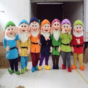 七个小矮人卡通人偶服装行走卡通人偶服装卡通人偶表演道具服装