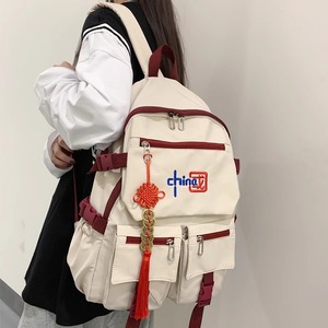 法国ZAMP中国风书包女高中生双肩包国潮大容量大学生电脑旅行背包
