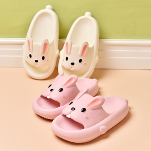 可爱兔子儿童拖鞋女凉拖女童小孩亲子大童防滑洗澡室内家居鞋夏季