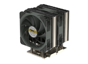 AMD SP5铜底座+铝鳍片+6热管  可压450W ,AMD，CPU散热器双风扇