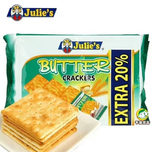 马来西亚进口Julies/茱莉茱蒂奶油苏打饼干250g*24袋/箱12.5