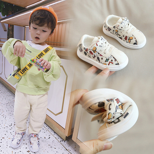 宝宝鞋子秋季新款1-2一3岁0软底学步鞋男女婴幼儿板鞋春季小童潮