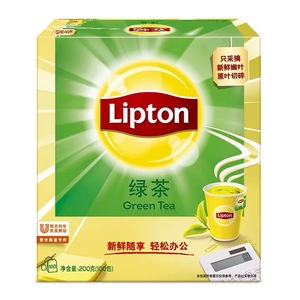 立顿绿茶包 Lipton Green tea 200g 精选黄山绿茶 100 tea bags