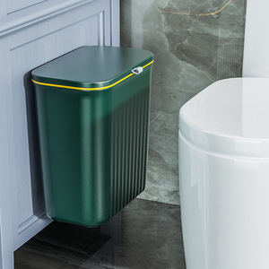 卫生间垃圾桶厕所家用带盖有盖壁挂式夹缝厨房收纳桶洗手间翻盖筒