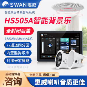 家庭背景音乐主机系统套装全屋智能家居惠威HS505A吸顶喇叭音响箱